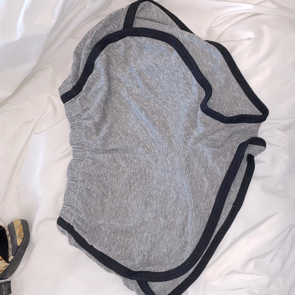 Gray and Black Sweatshorts